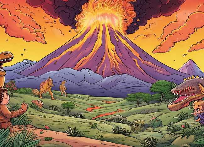 恐龙灭绝的绘本故事、恐龙灭绝的绘本故事图片