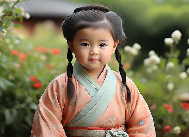 唐代儿童服饰图片，儿童唐朝古装衣服图片大全