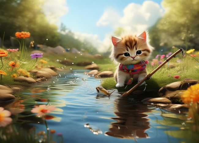 儿童故事小猫钓鱼（小儿故事小猫钓鱼）