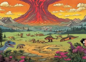 恐龙灭绝的绘本故事、恐龙灭绝的绘本故事图片