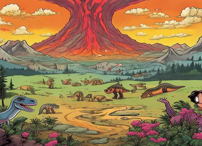 恐龙灭绝的绘本故事、恐龙灭绝的绘本故事图片