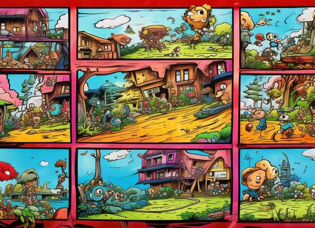 故事简笔画6格连环画、故事简笔画6格连环画图片