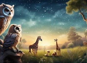 儿童睡前寓言故事动物的天堂；动物的故事 睡前故事