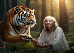 故事大全 老虎外婆；故事大全 老虎外婆图片