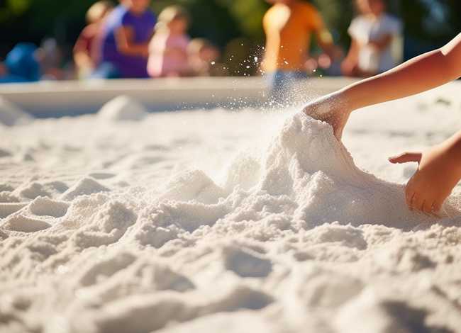 儿童沙池里面的白色沙子是什么，小孩玩的沙池白色的是什么