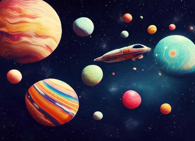 太空儿童画科幻画 太空画儿童画 科幻画 优秀作品