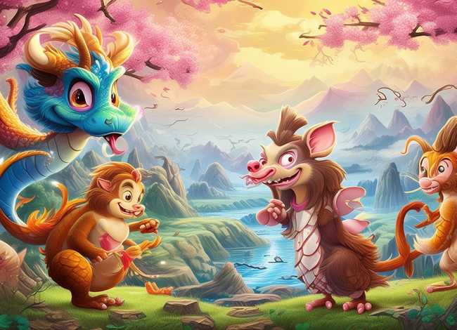 十二生肖故事儿童动画片；十二生肖故事6集动画片