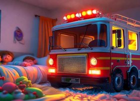 儿童睡前消防小故事文字，睡前小故事 消防车