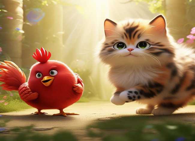 儿童故事小花猫与大公鸡 小公鸡和小花猫的故事怎么写