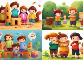 儿童故事四格画 幼儿园四格画故事