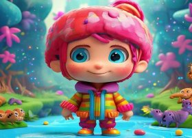 儿童故事插画人物图片；儿童故事插画图片