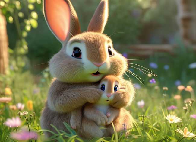 儿童故事兔妈妈 - 幼儿故事兔妈妈的宝贝