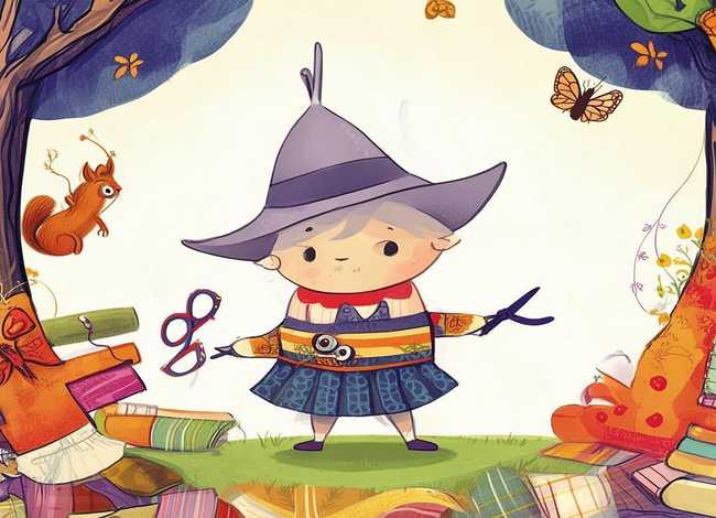 儿童故事勇敢的小裁缝ppt免费模板 - 幼儿故事勇敢的小裁缝