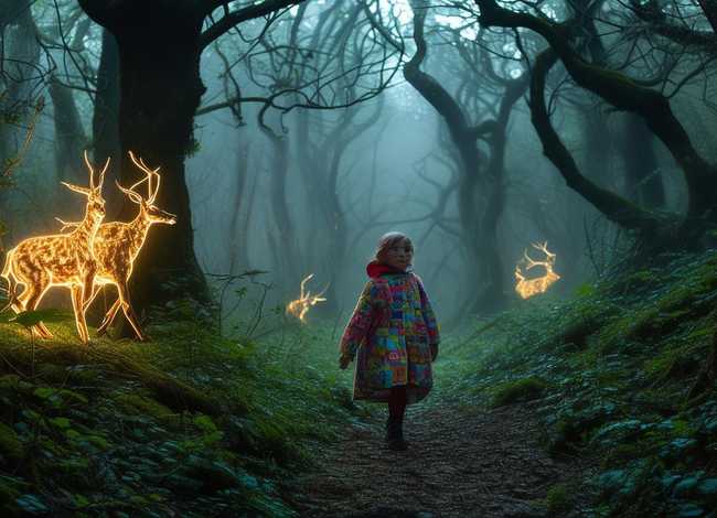 儿童鬼故事之森林迷鹿，森林和迷鹿的故事