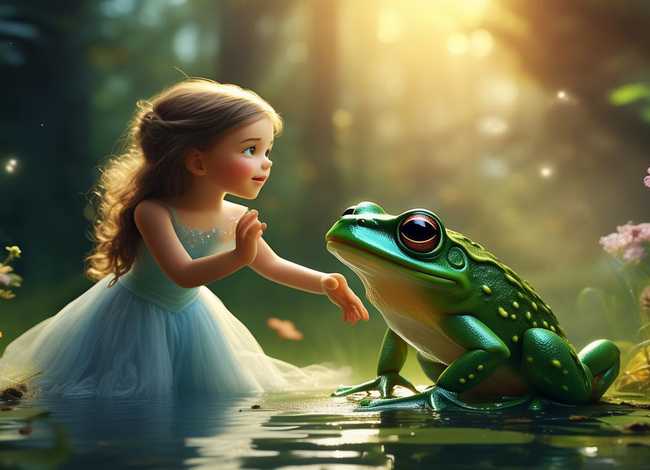 儿童故事《青蛙王子》；儿童故事青蛙王子绘本
