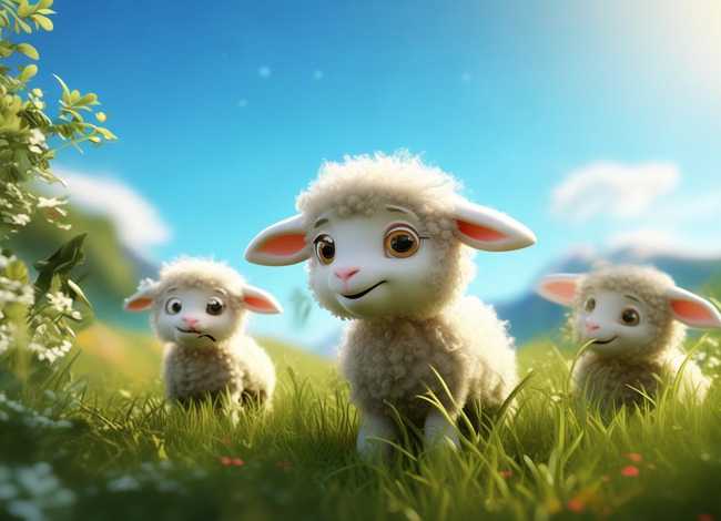 儿童故事三只小羊找妈妈 - 少儿故事三只小羊 儿童故事三只小羊找妈妈 - 少儿故事三只小羊