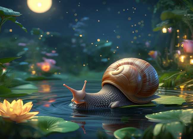 儿童睡前故事蜗牛的故事 - 蜗牛的睡前小故事
