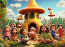 蜜桃乐乐儿童故事、蜜桃姐姐讲故事蘑菇幼儿园