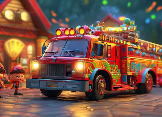 3-6岁幼儿睡前消防故事；睡前故事幼儿故事大全消防车