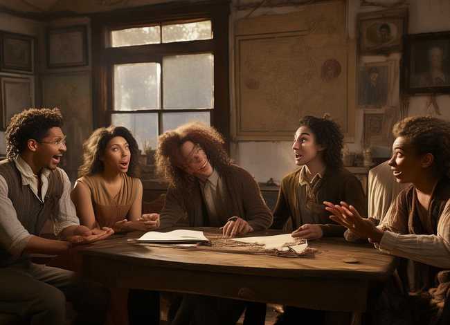 故事5人表演，5人表演小故事