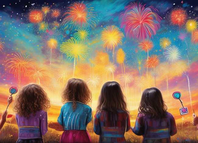 儿童动画烟花故事、烟花儿童绘画 儿童动画烟花故事、烟花儿童绘画