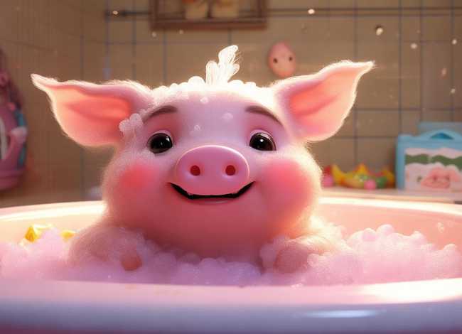 绘本故事小猪爱洗澡培养（小猪爱洗澡绘本故事图片）