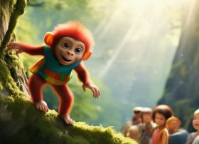 儿童故事小猴子爬山（关于小猴子爬山的幼儿园故事简短）