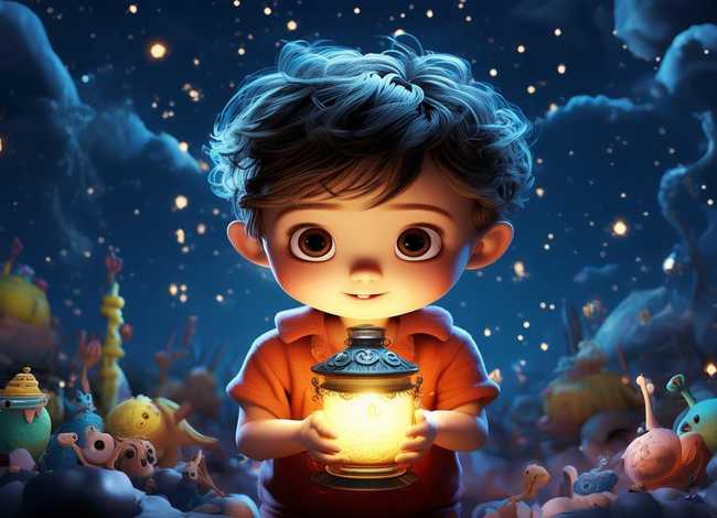 关于灯的儿童故事 - 关于灯的绘本故事