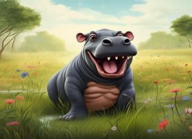 小河马大嘴巴儿歌、小河马大嘴巴儿歌教案