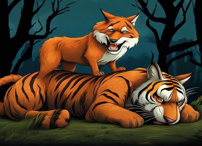 狐假虎威音乐情景歌曲 狐假虎威音乐情景表演 狐假虎威音乐情景歌曲 狐假虎威音乐情景表演