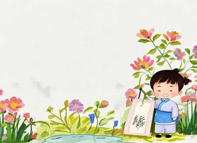 古诗儿童画、少儿古诗简笔画