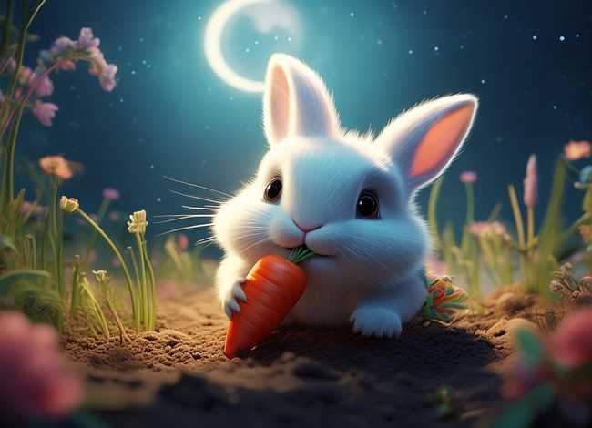 儿童睡前故事完整版小兔子拔萝卜；小兔子拔萝卜的故事睡前故事视频