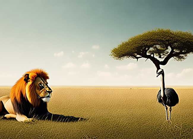 鸵鸟的故事(狮子和鸵鸟的故事) 鸵鸟的故事(狮子和鸵鸟的故事)