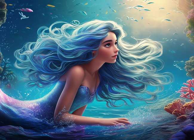 《海的女儿》童话故事文字版作文 - 《海的女儿》的故事作文