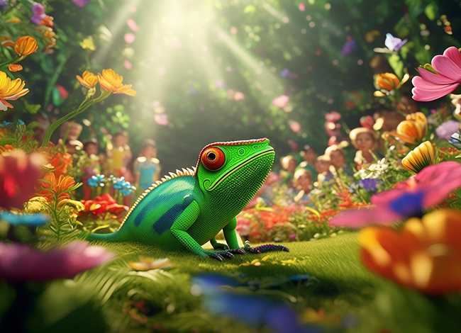 儿童故事变色龙的故事 变色龙的趣味故事 儿童故事变色龙的故事 变色龙的趣味故事