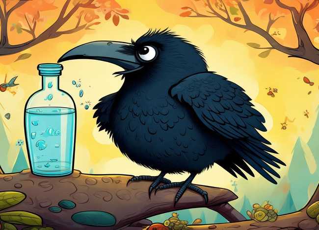 儿童故事乌鸦喝水，幼儿园故事乌鸦喝水