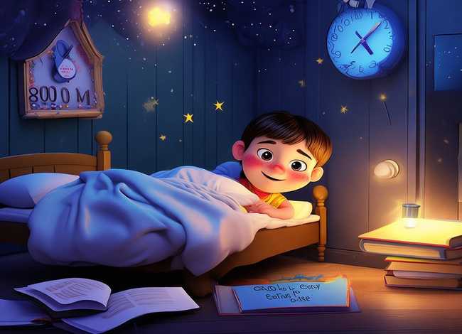 儿童有声故事绘本早睡早起、早睡早起的绘本故事