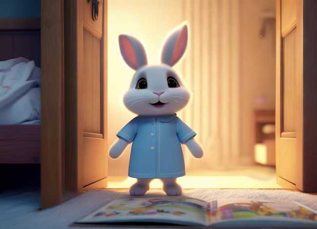 儿童故事小兔子乖乖把门打开；小兔睡前故事小兔子乖乖把门开开