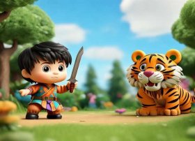 适合儿童讲的英雄故事武松打虎；小朋友讲武松打虎的故事