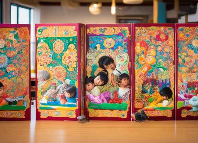 屏风幼儿视频（幼儿手工屏风）