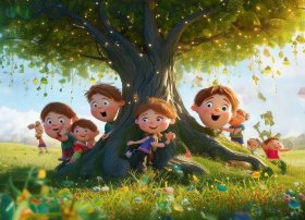 幼儿故事片段情景画；幼儿故事片段情景画画图片