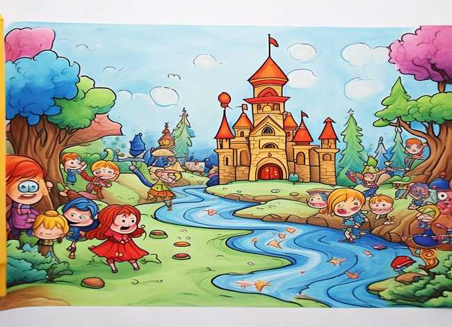 小学生童话故事简笔画，小学生童话绘画