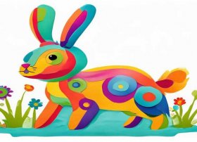 儿童兔子手工画简单 儿童兔子手工画简单图片