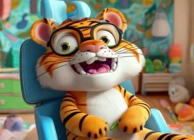 儿童故事老虎拔牙绘本，幼儿绘本故事老虎拔牙