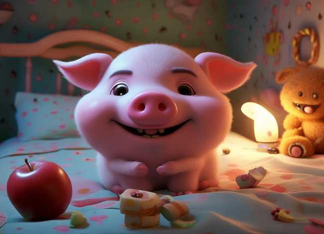 儿童故事粗心的小胖猪 - 粗心的小胖猪睡前故事教案