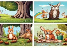 动物的故事儿童画（动物的故事怎么画4幅）