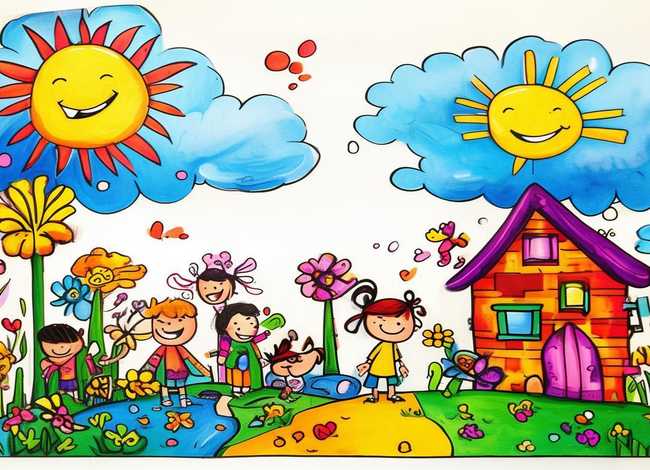 儿童手绘故事图片 儿童手绘图片简单漂亮 儿童手绘故事图片 儿童手绘图片简单漂亮