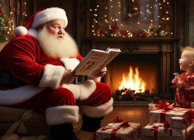 圣诞老人绘本故事，圣诞老人绘本故事内容初一上册图片