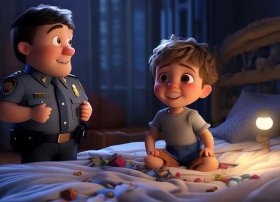 警察叔叔抓坏人儿童睡前故事，警察叔叔故事抓小偷