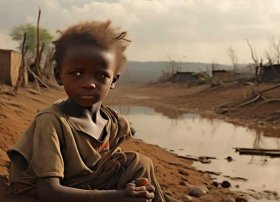 非洲儿童战争片 非洲战争儿童饥饿照片